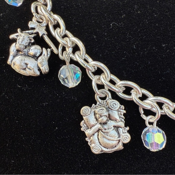 Story of Christmas Christ’s Birth Religious Jesus Nativity Charm Bracelet - Picture 15 of 17